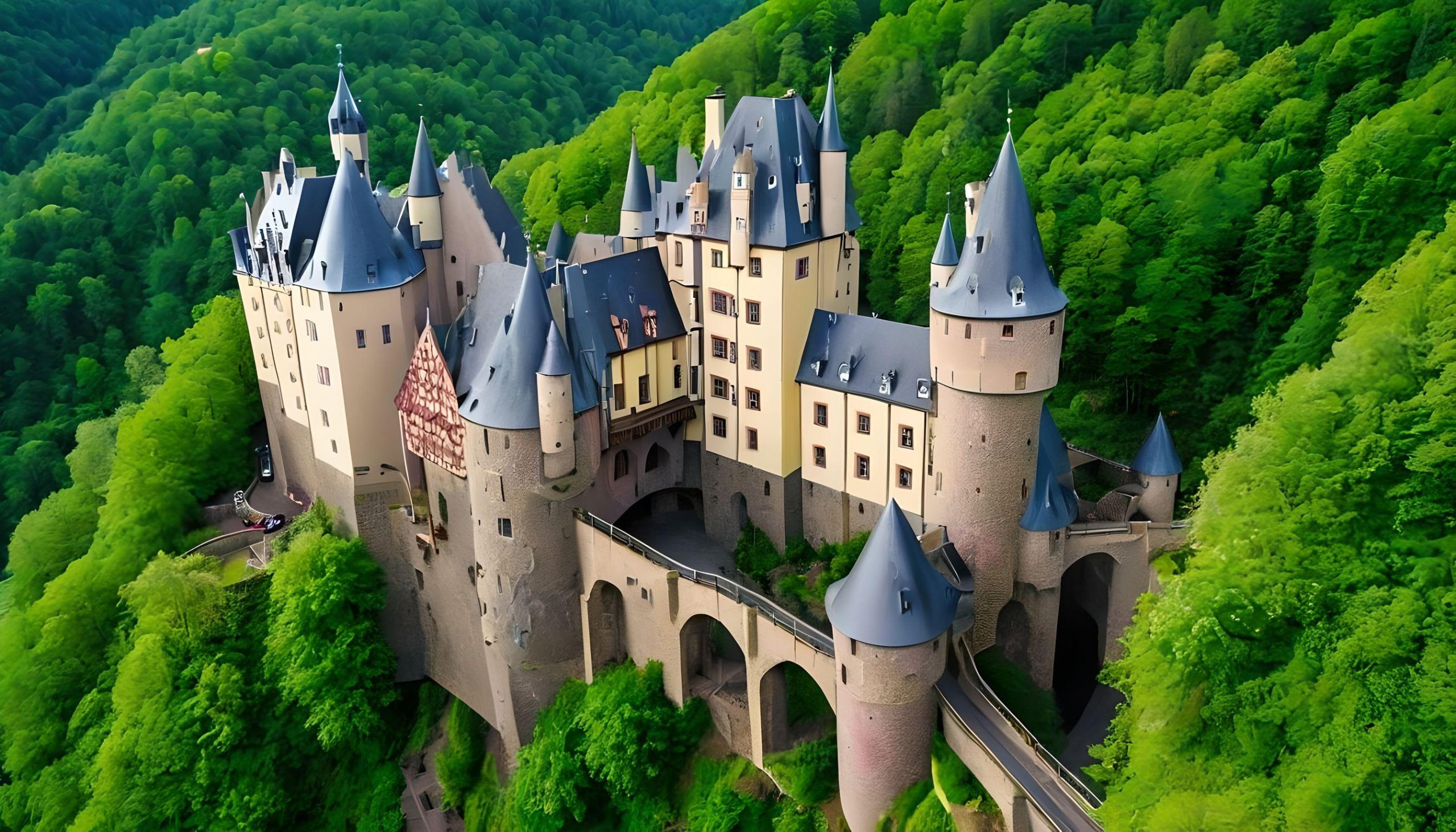 Rhineland-Palatinate AI depiction of castles