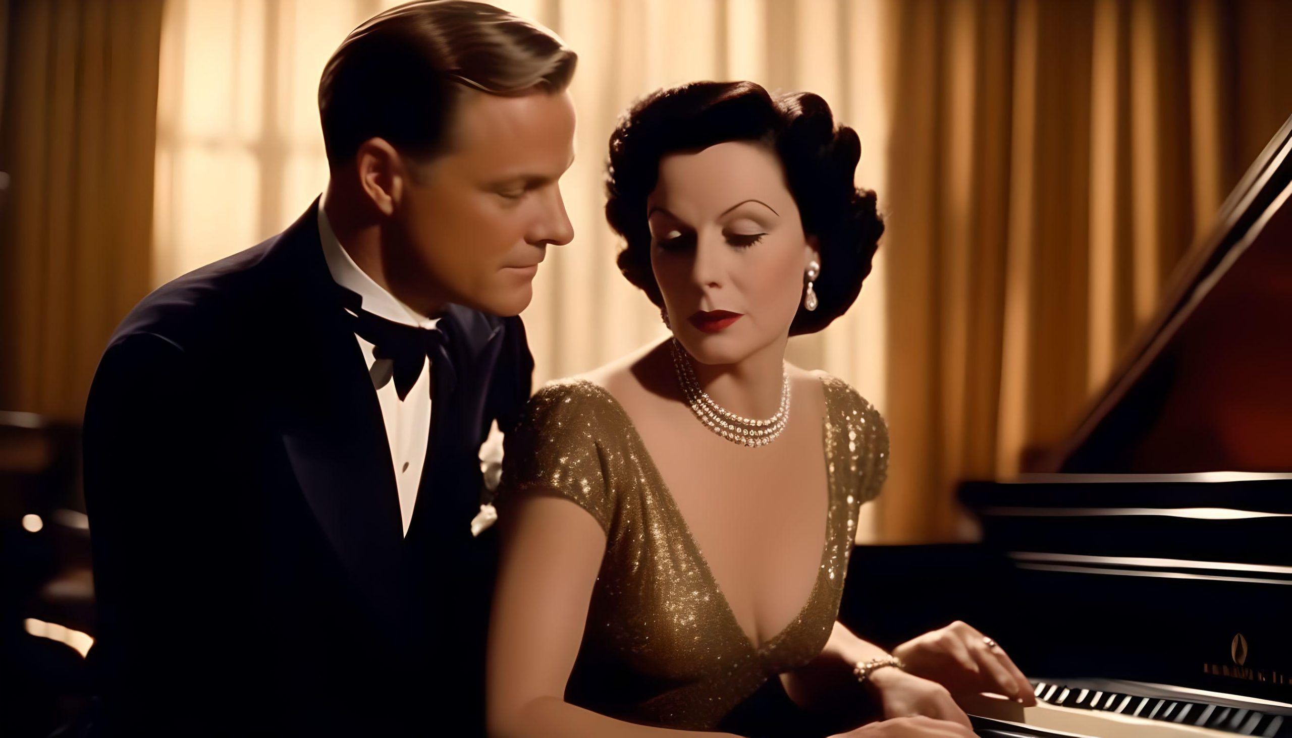 Hedy Lamar and George Antheil Wi-Fi piano harmonics AI