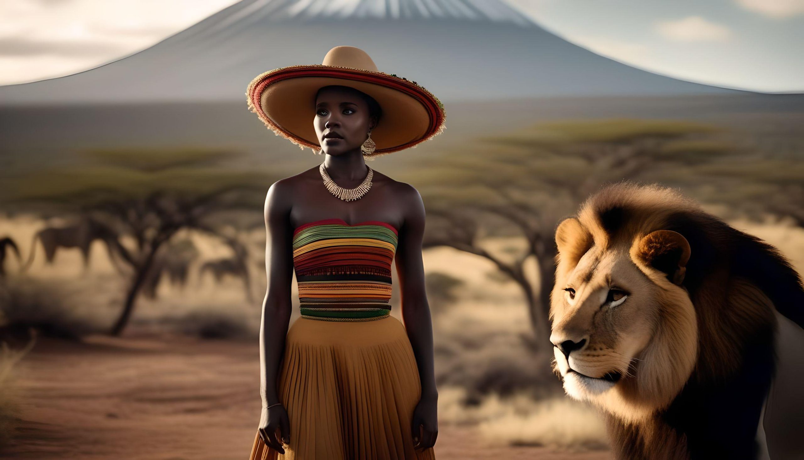 Lupita Nyong'o mexican kenyan heritage as imagined by AI