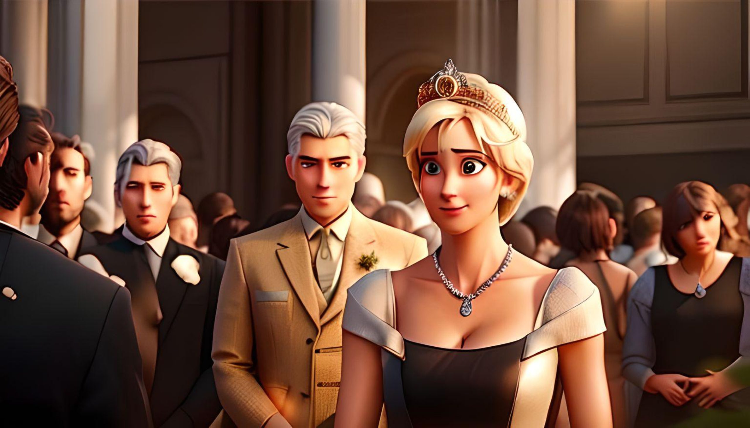 Princess Diana reimagined alive as a Disney Princess at her son Williams wedding