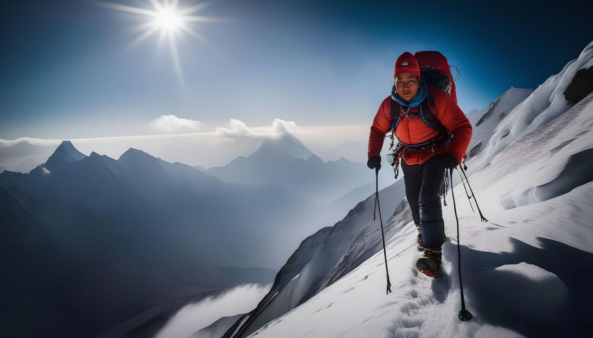 First female in Nepal Pasang Lhamu Sherpa Akita to mountain climb K2 AI