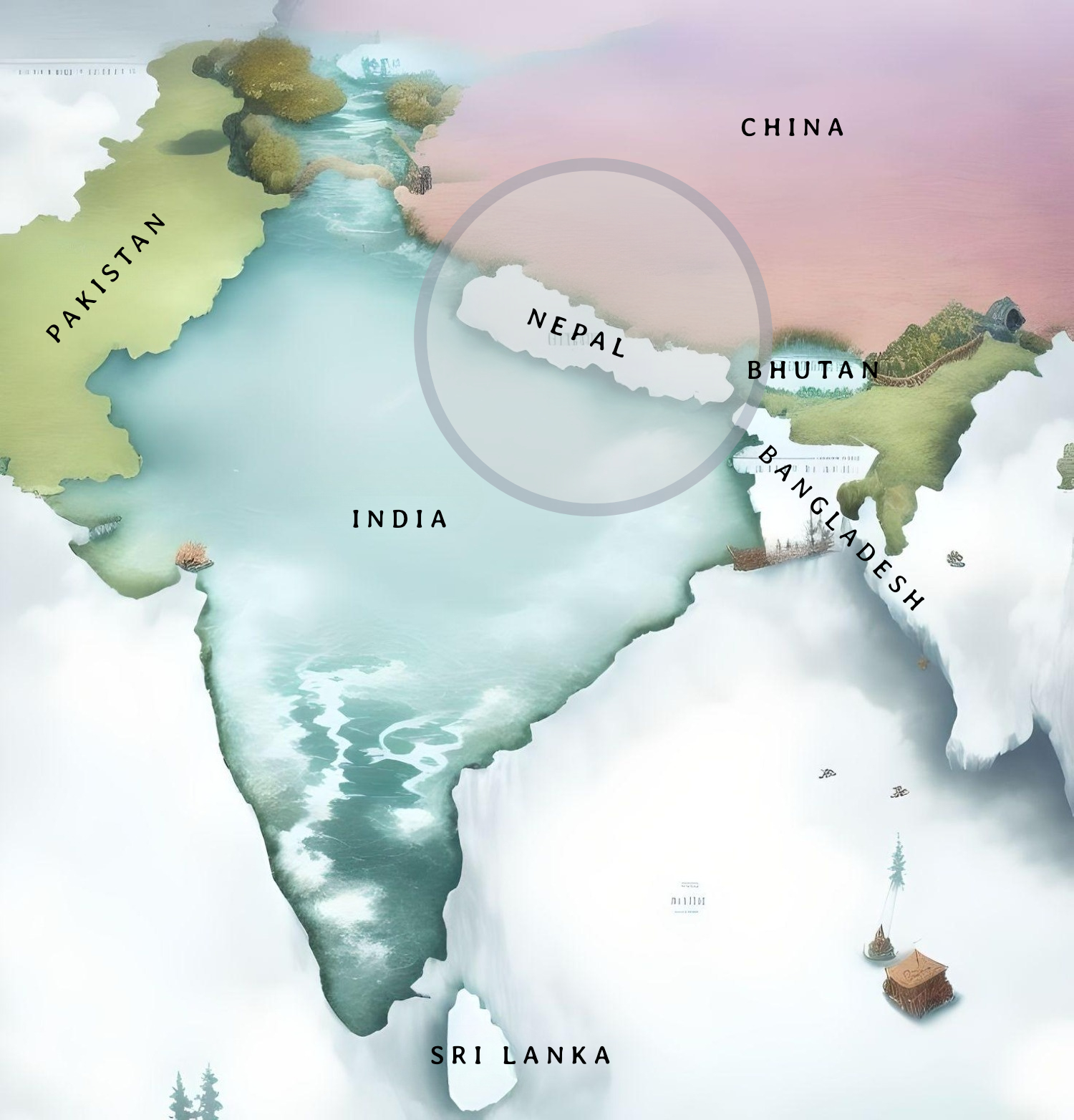 Map of Nepal Couch Potato Travel