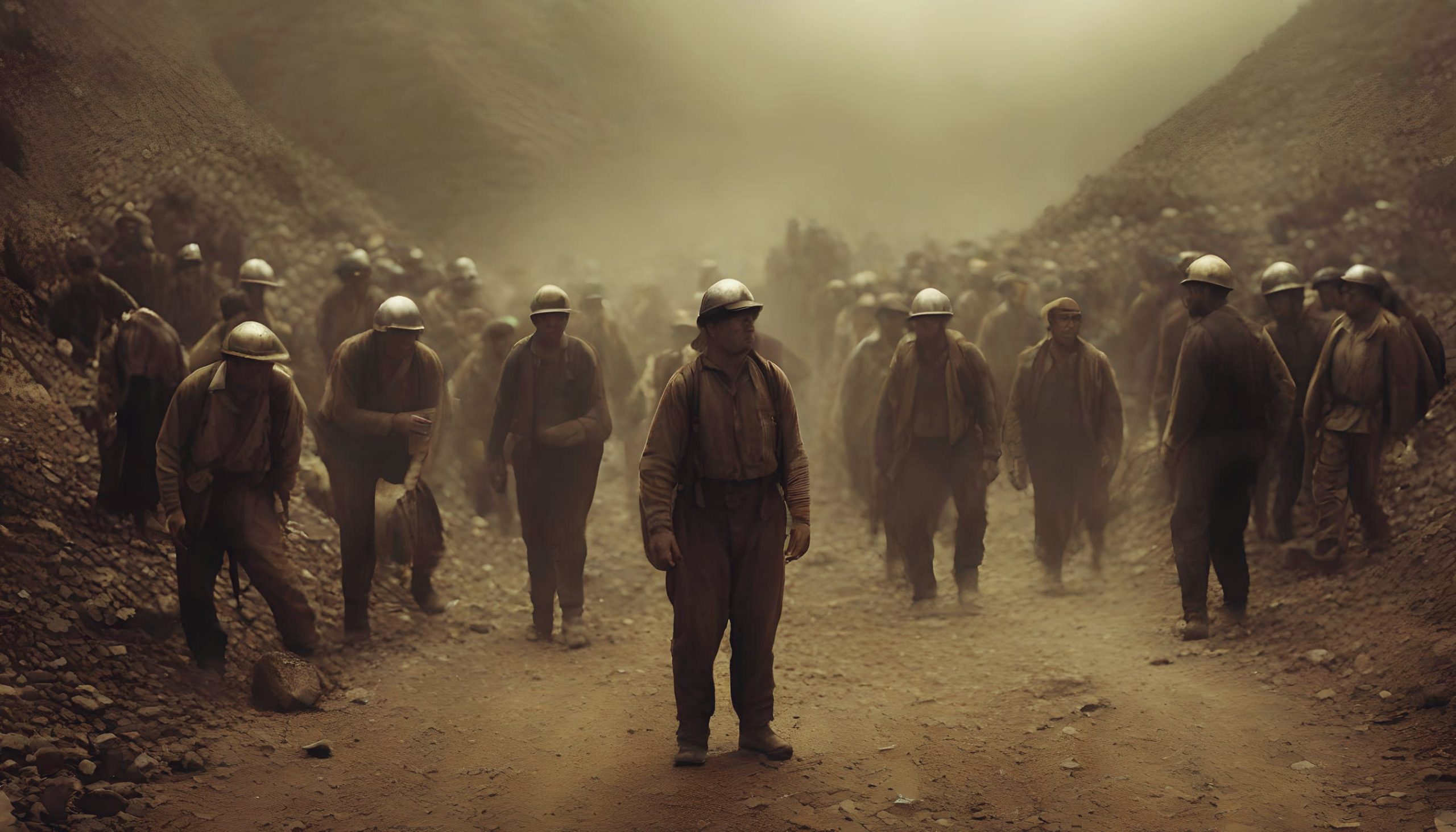 What the Los 33, trapped chilean miners must have felt in 2010, AI generated