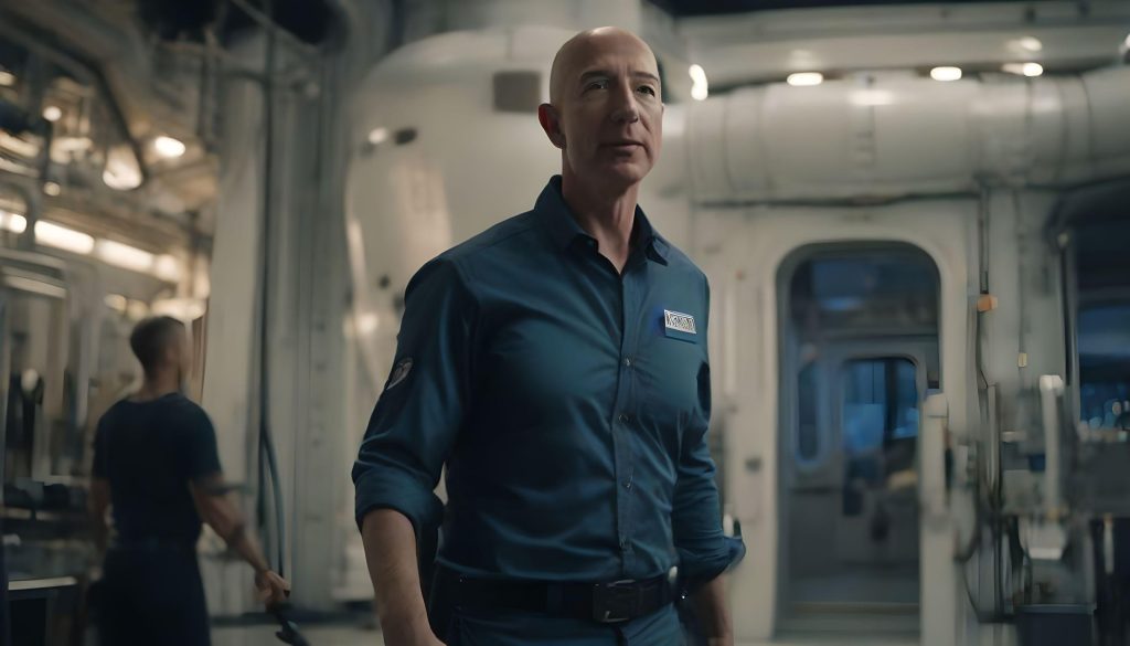 Jeff Bezos Blue Origin created by AI