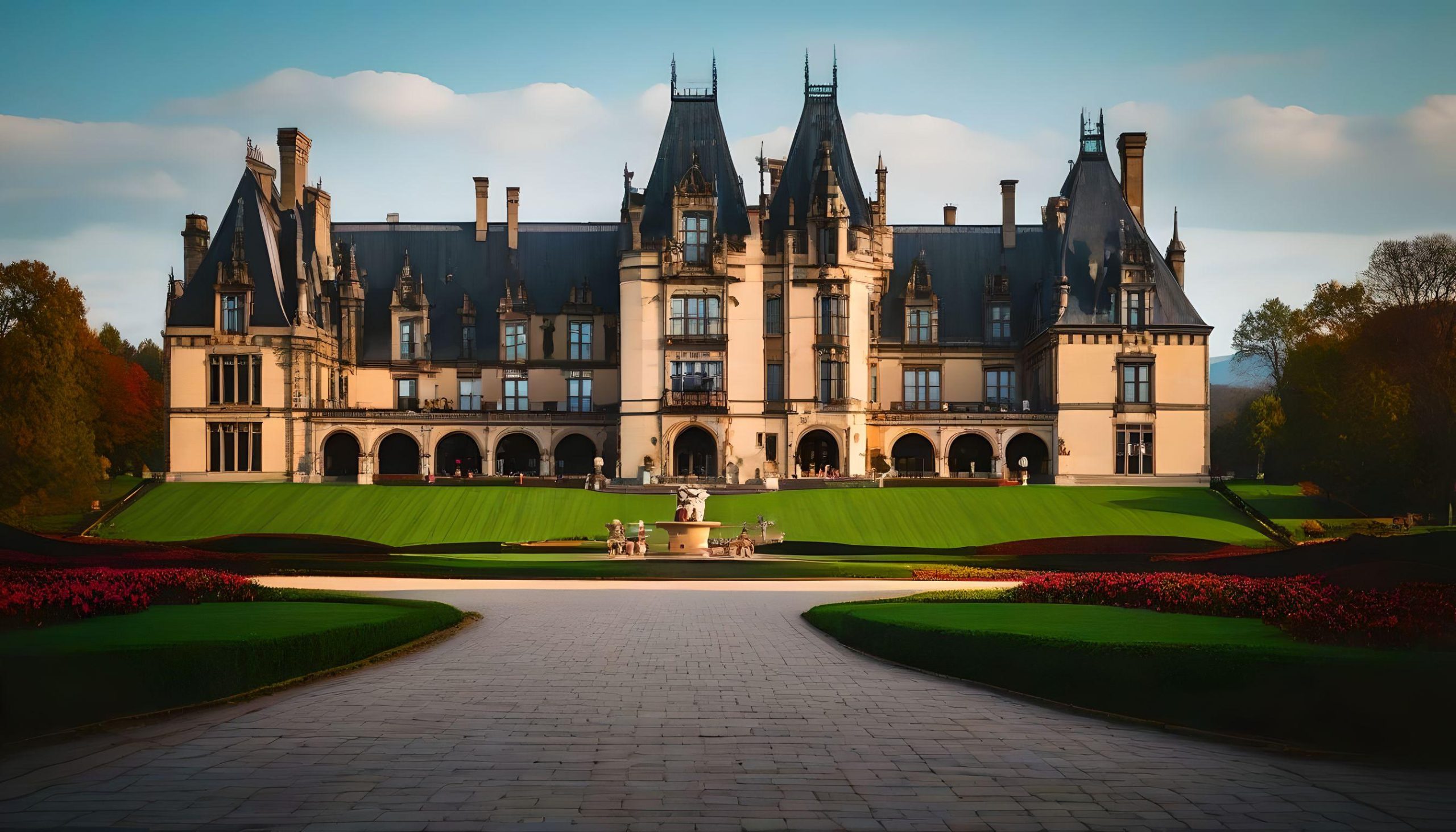 The Biltmore Estate in Asheville, NC as envisioned by AI