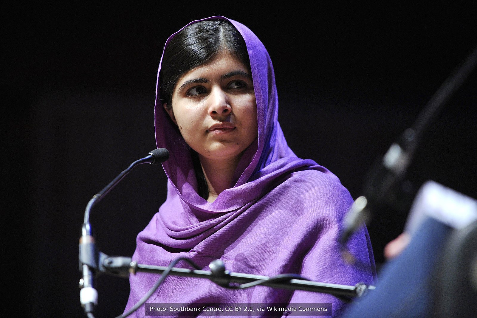 Malala Yousafzai at the Southbank Centre, London